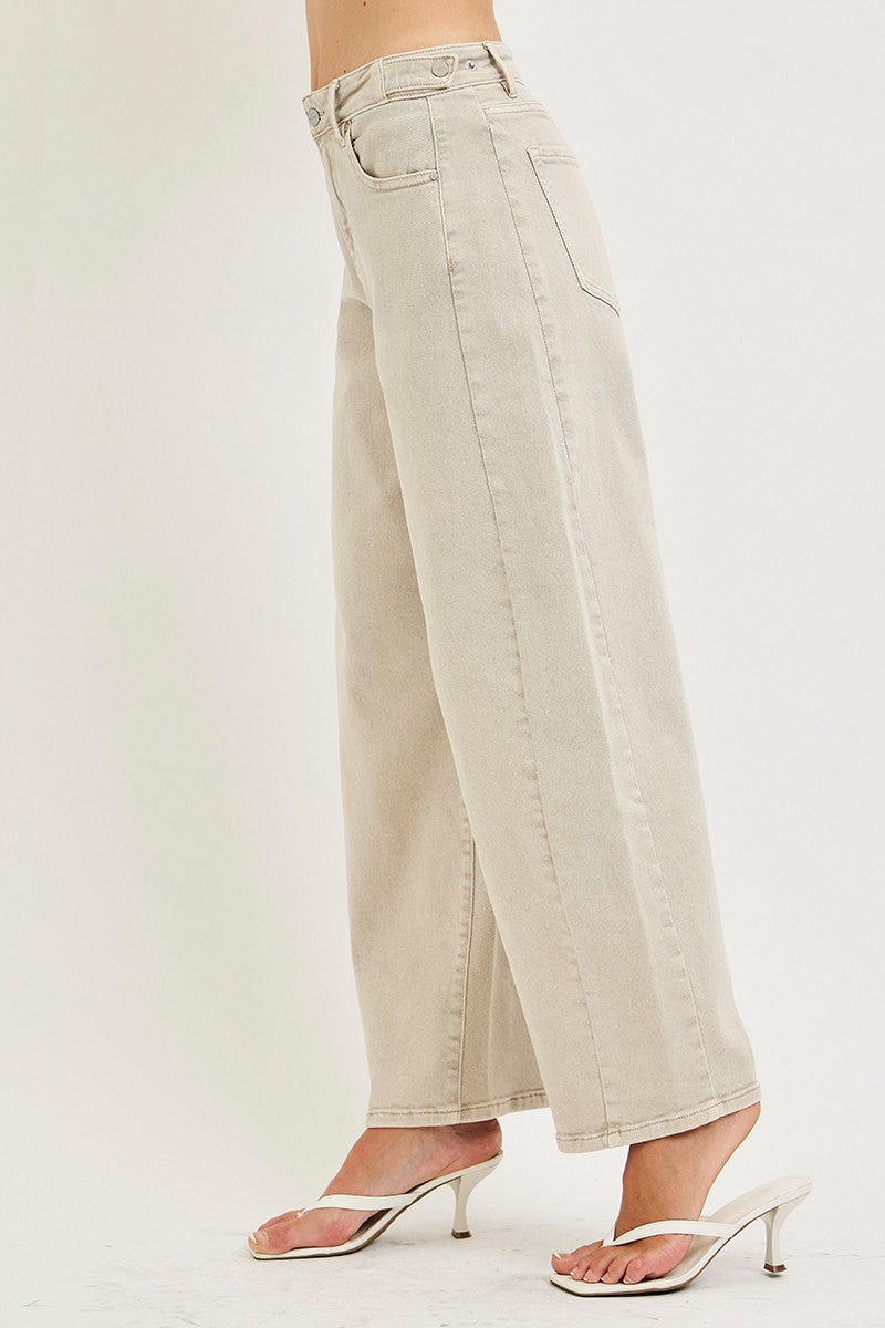 Slouchy Almond Barrel Jean