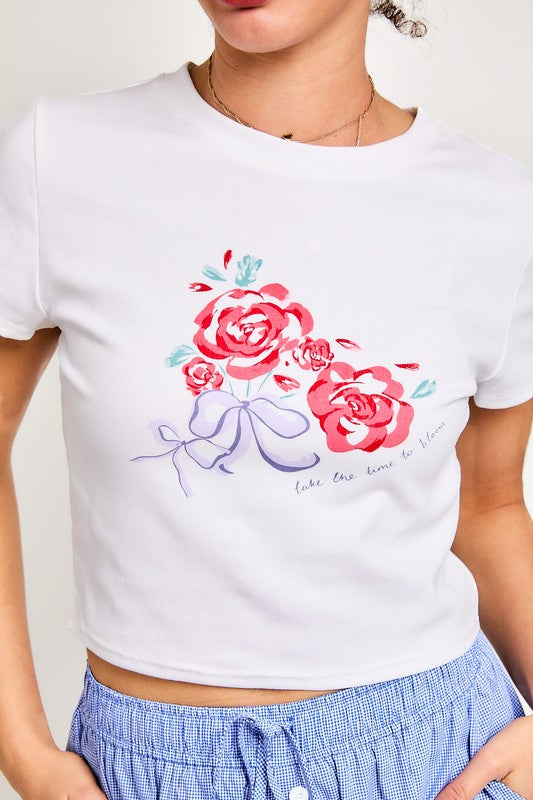 Rose Short Sleeve Bella Tee