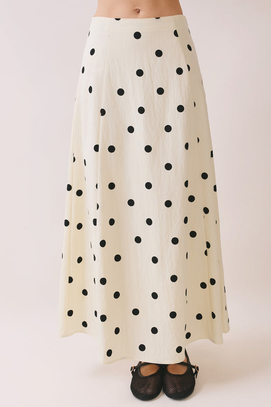 Cotton Polka Dot Skirt