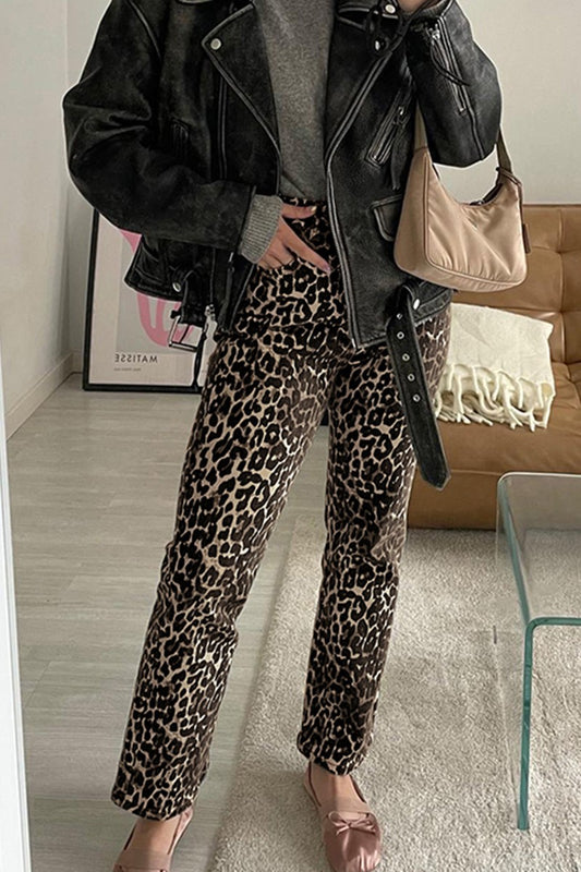 Leopard Print Pants