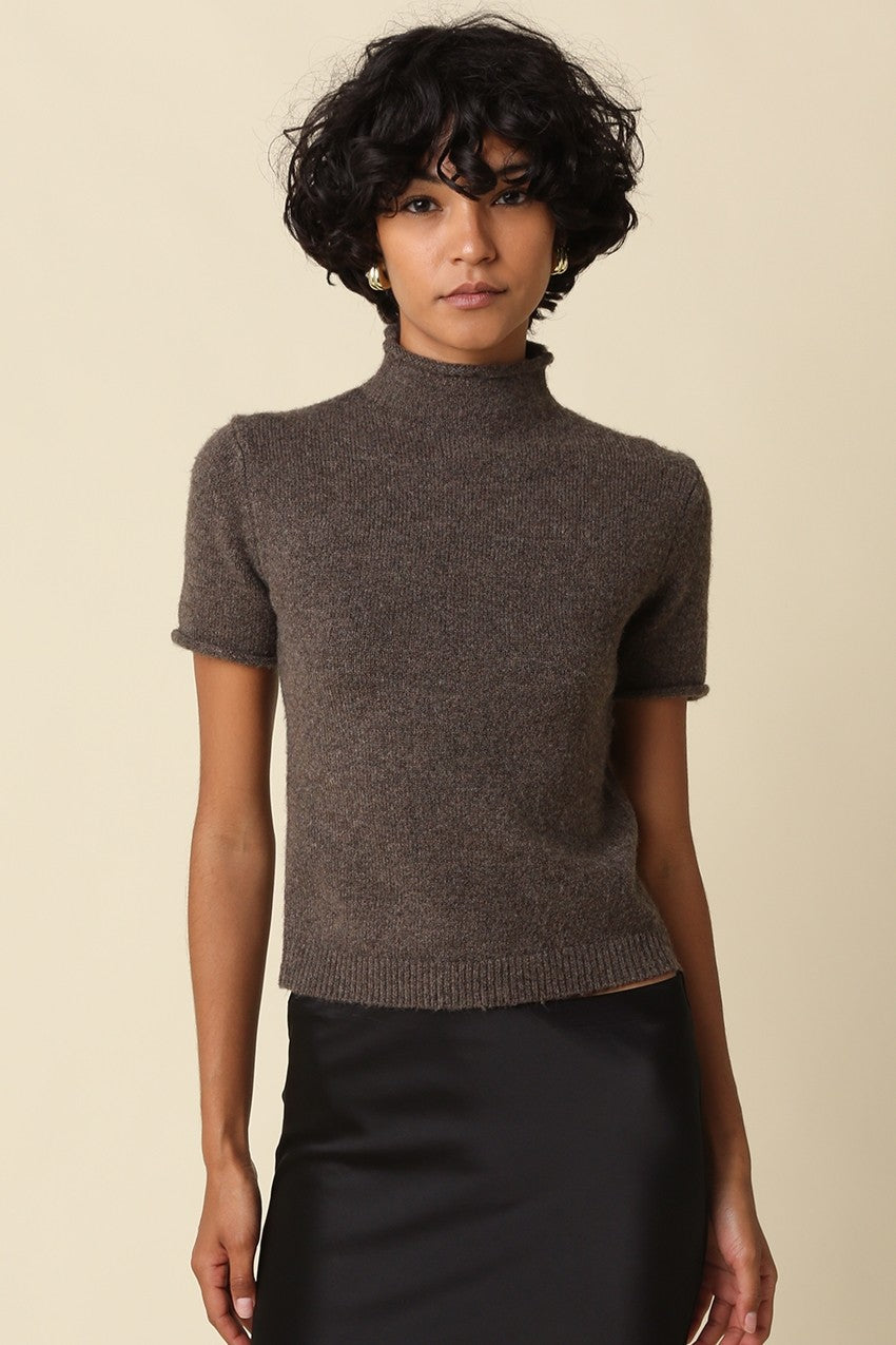 Mock Neck Sweater Top