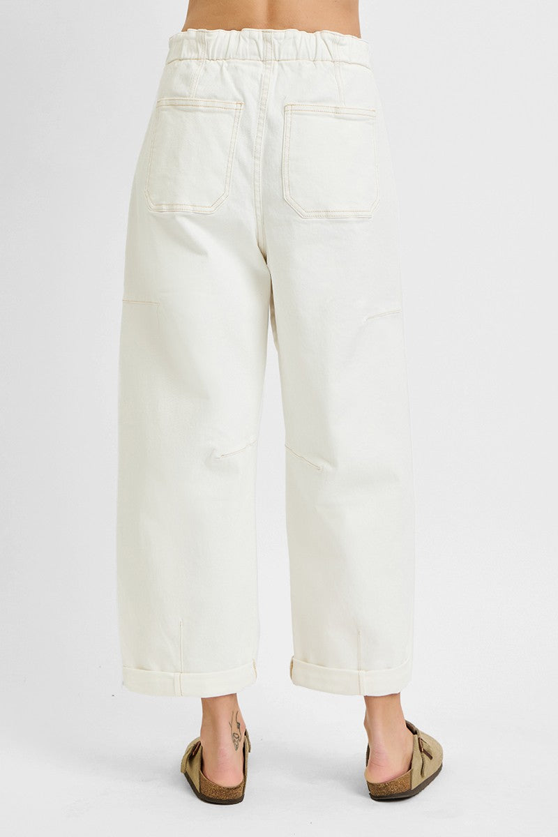 High Rise Barrel Cargo Jean