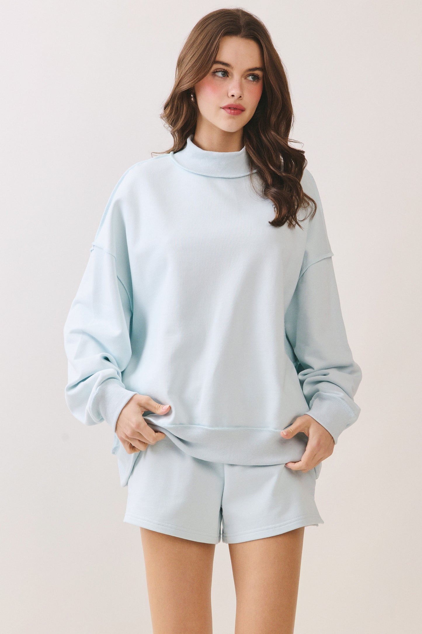 Soft Mock Neck Pullover