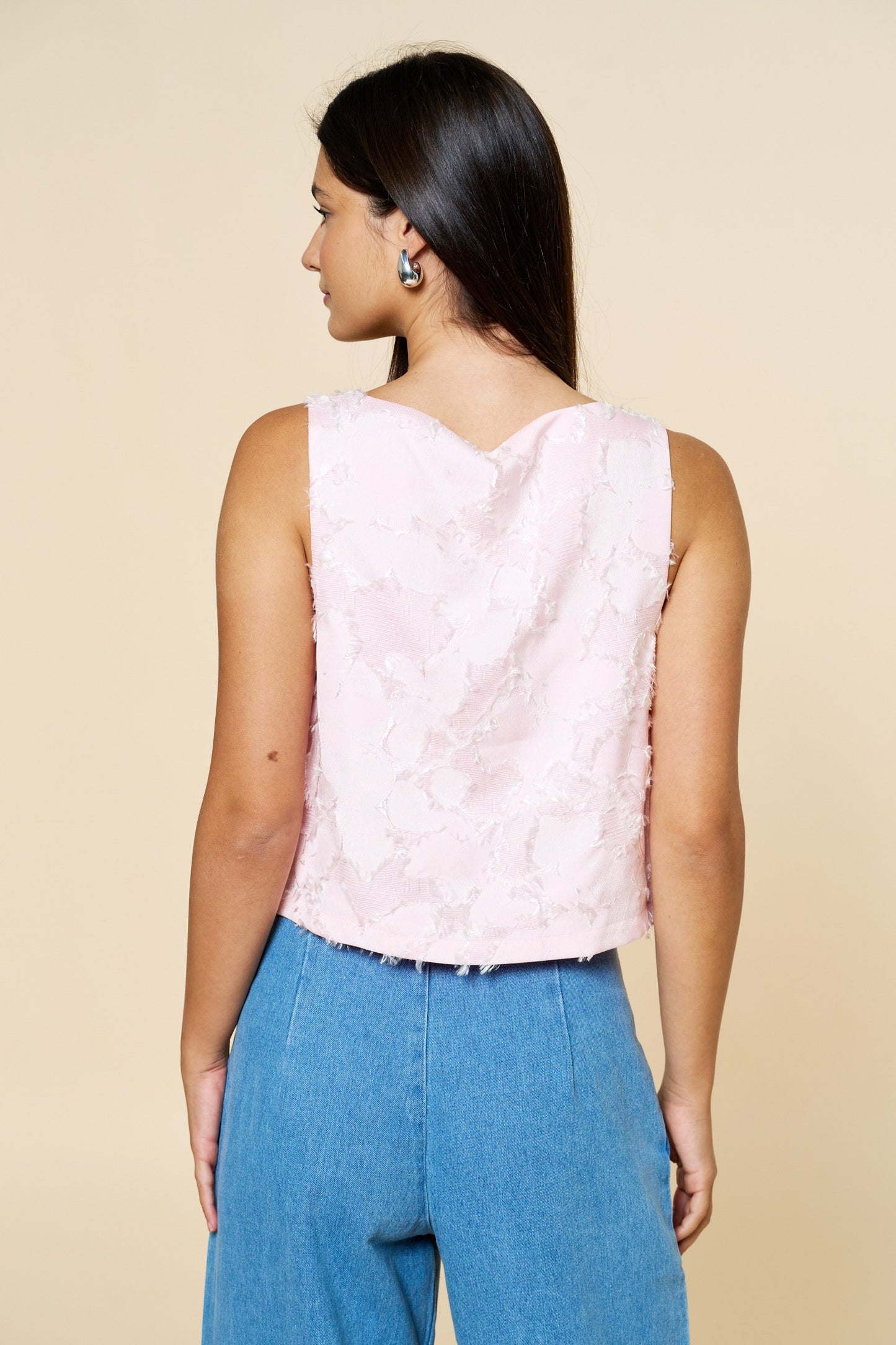 Floral Jacquard Tank