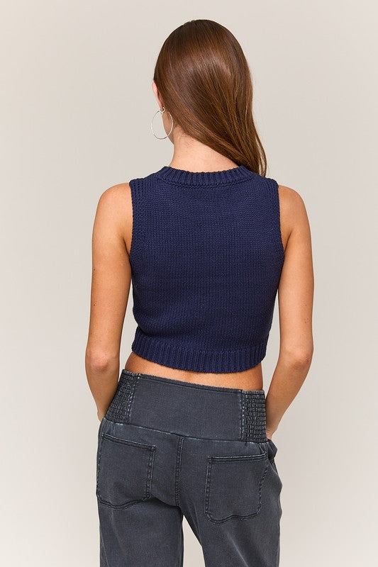 Cropped Tank Sweater