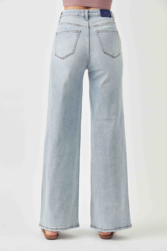 Classic Wide Flare Mom Jeans