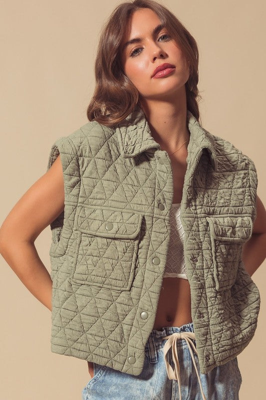 Button Up Knit Vest