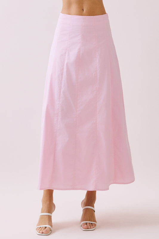 Contrast Stitch Maxi Skirt