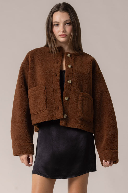 Teddy Button Down Jacket