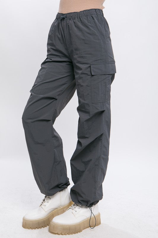 Scrunched Parachute Cargo Pants