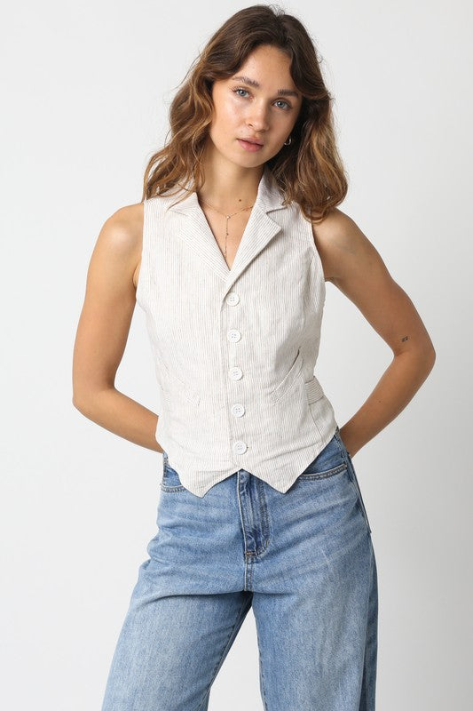 Linen Mini Vest