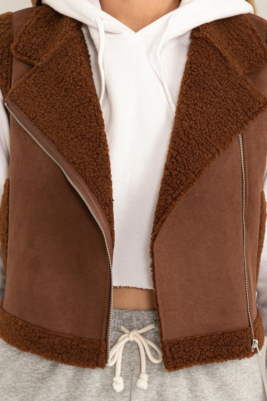 Faux Elevated Teddy Jacket