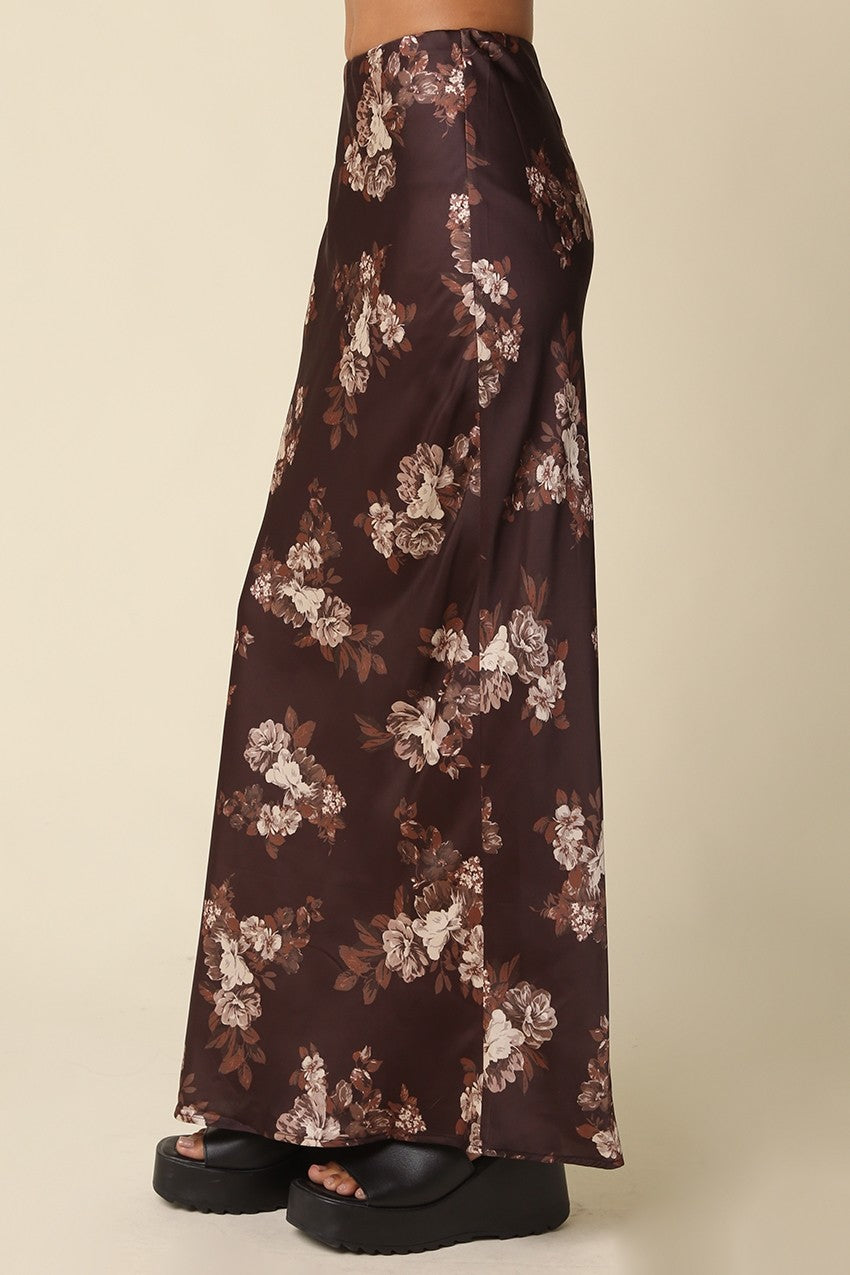 Floral Print Maxi Skirt