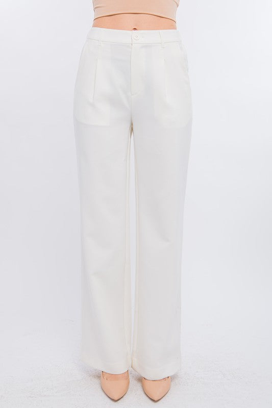 White CEO Trousers
