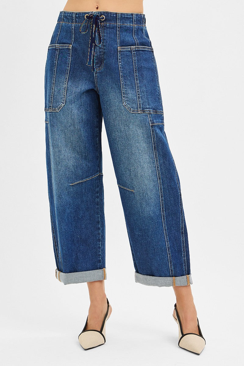 High Rise Barrel Risen Jean