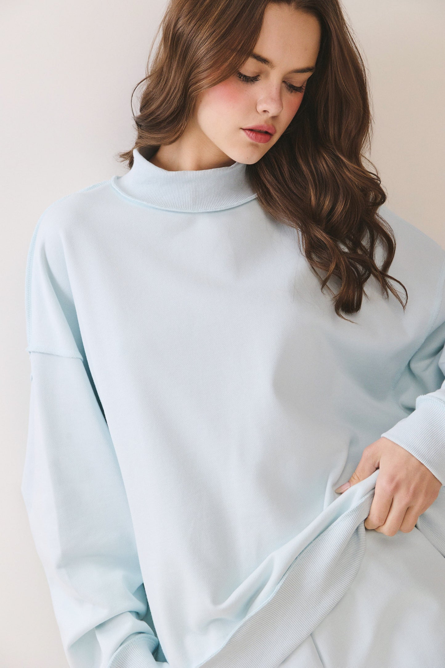 Soft Mock Neck Pullover