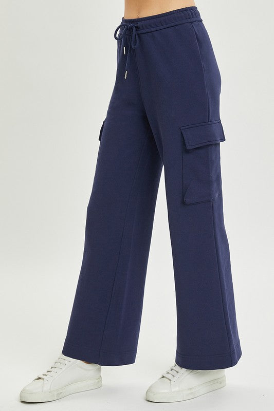 Relaxed Cargo Wide Pants