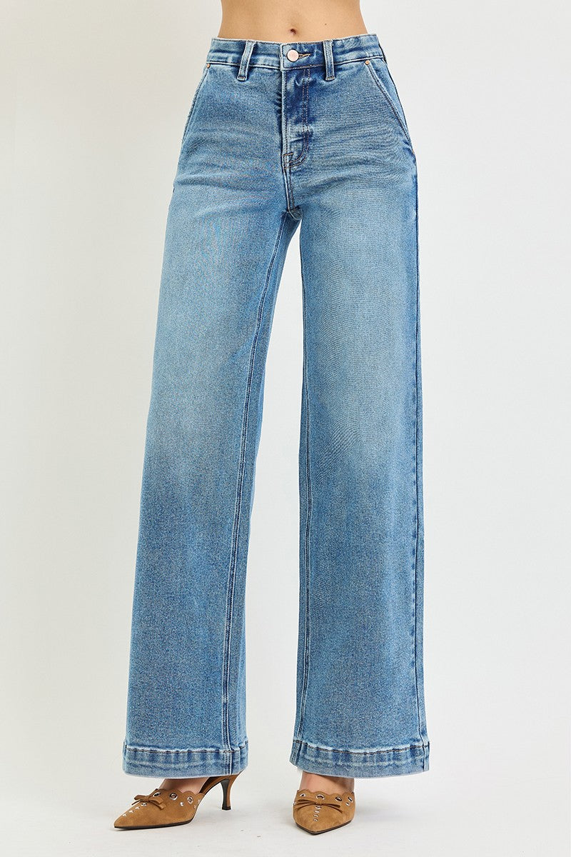High-Rise Elastic Band Jean