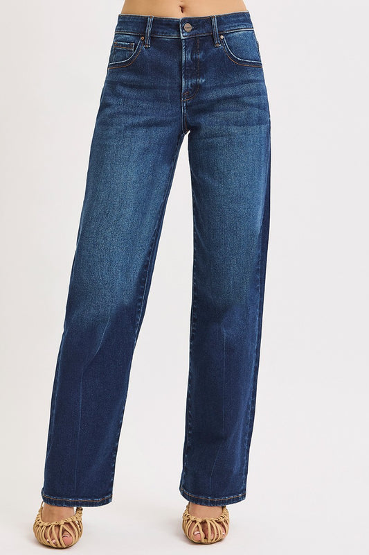 Mid Rise Baggy Risen Jean