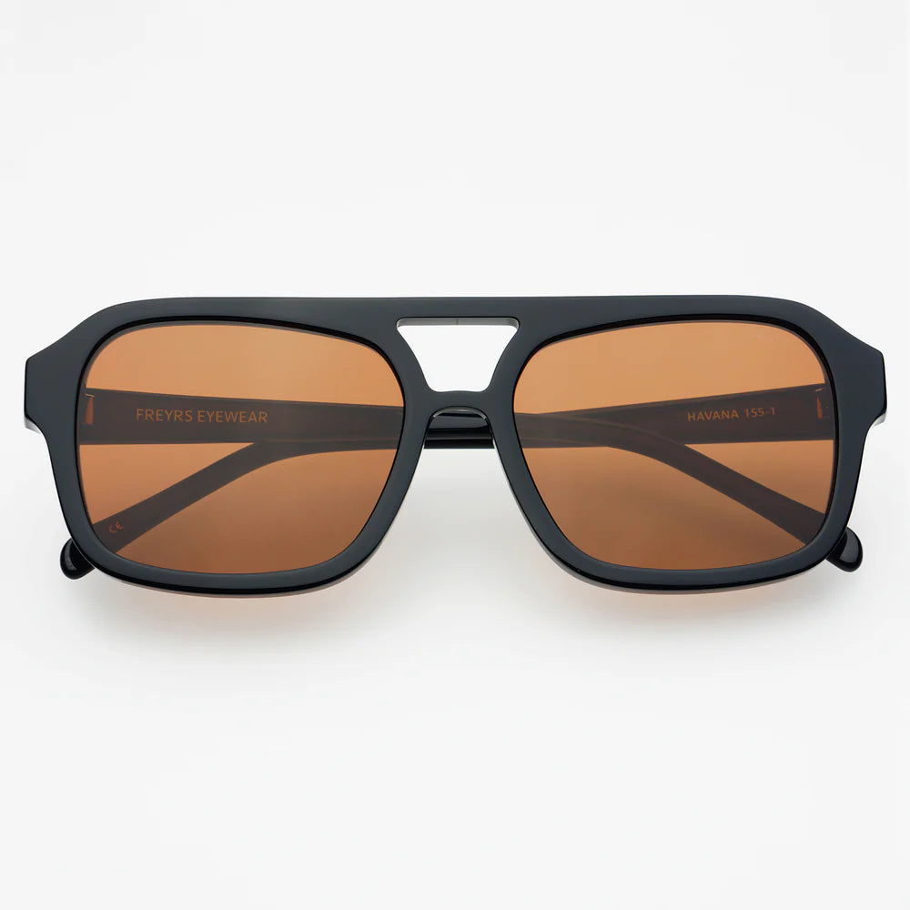 Havana Aviator Acetate Sunglasses