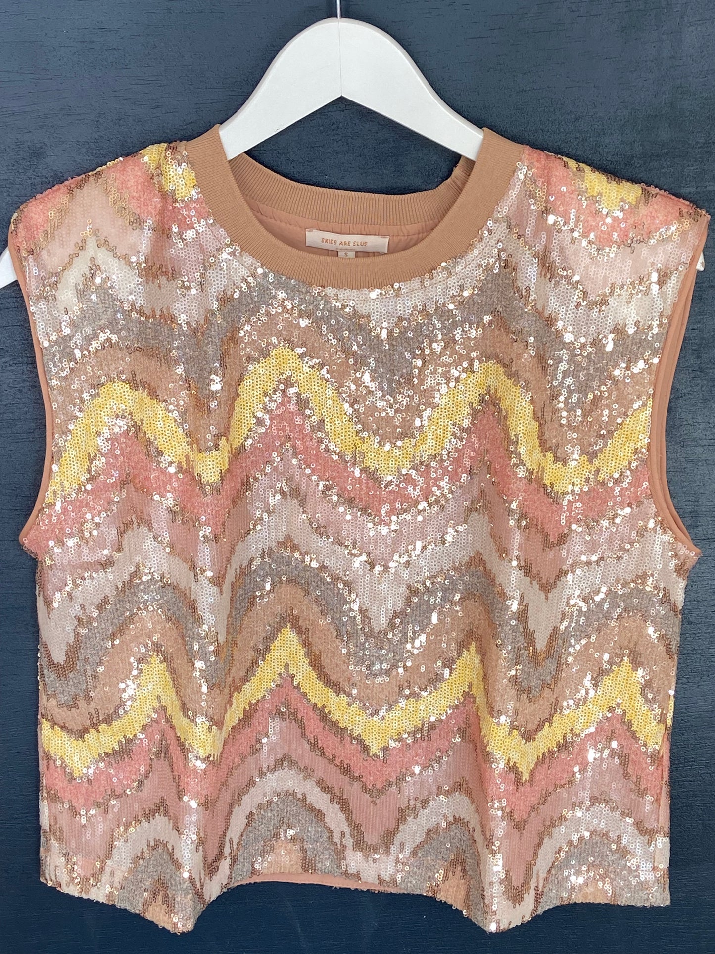 Pastel Sequin Top