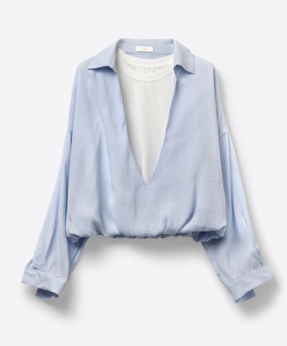 Double Lined Flowy Blouse