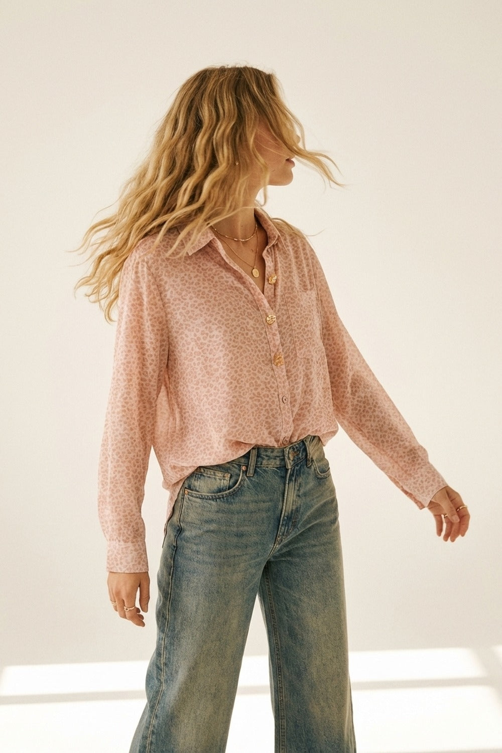 Sheer Leopard Blouse
