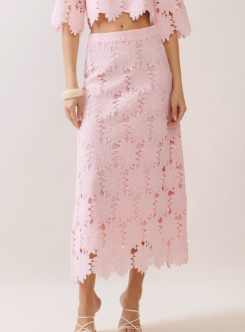 Floral Lace Maxi Skirt