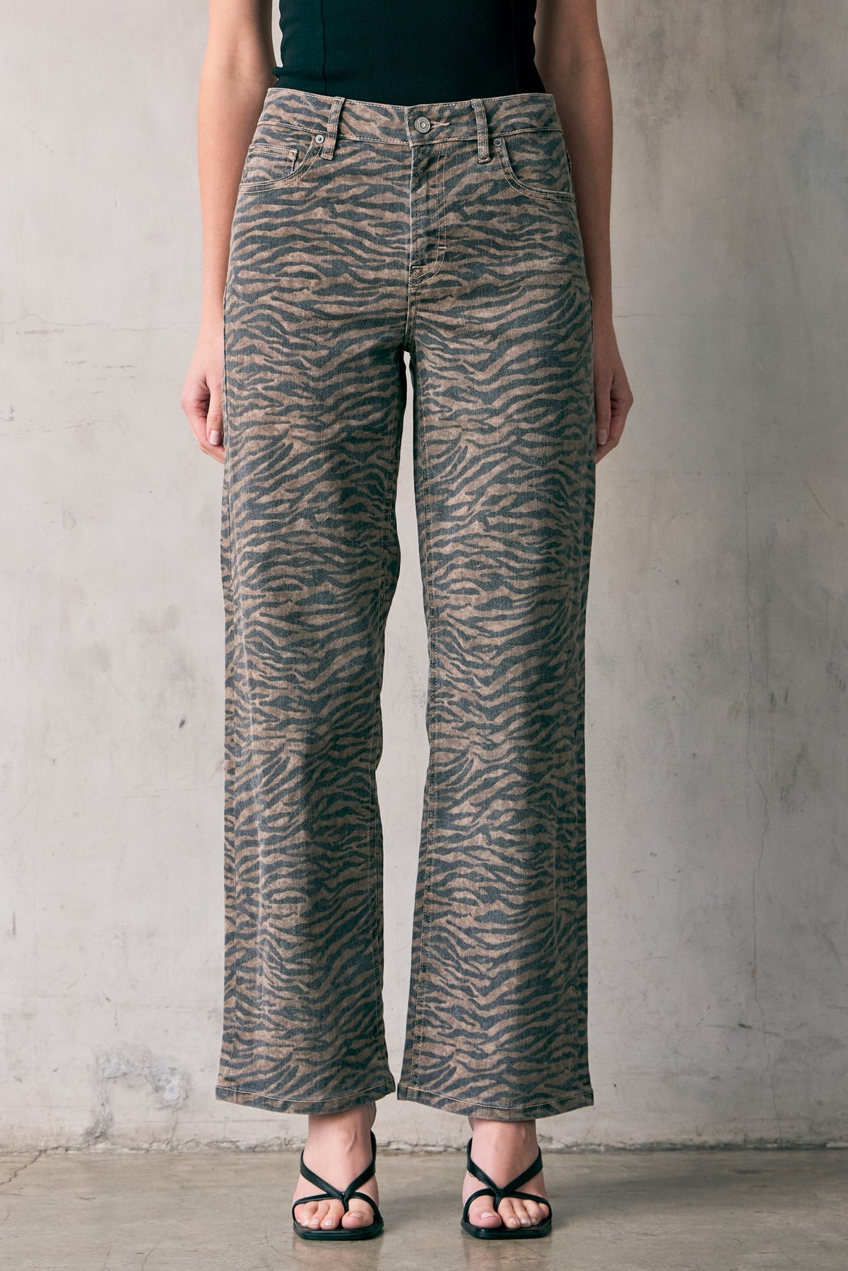 Hidden Logan Tiger Print Jeans