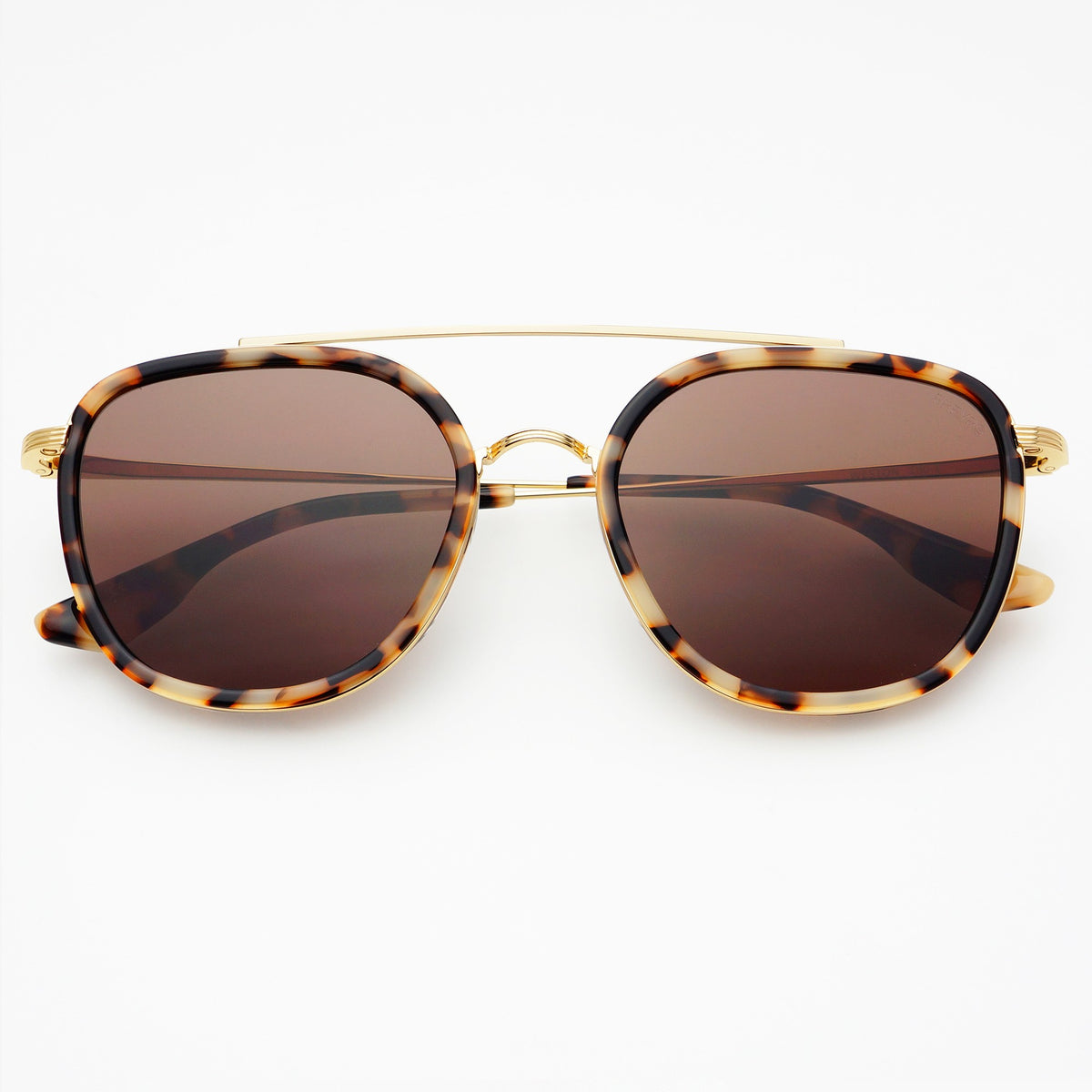 Freyrs Weston Acetate Round Tortoise Sunglasses