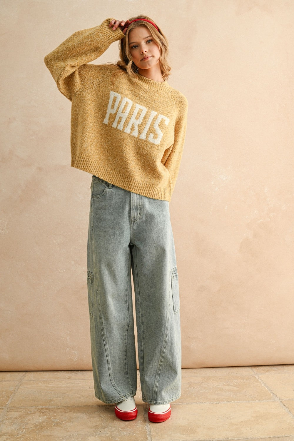 Sweater Letter Top