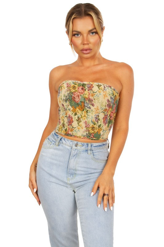 Floral Bustier