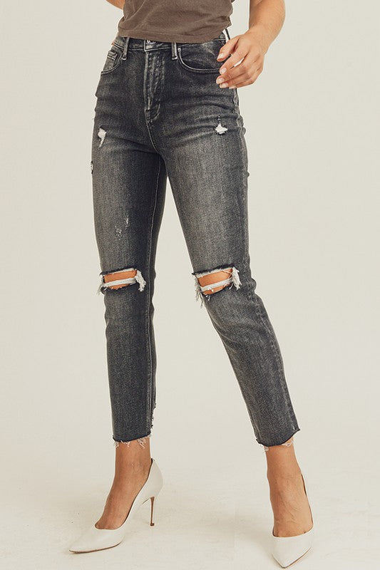 High Rise Relaxed Fit Skinny