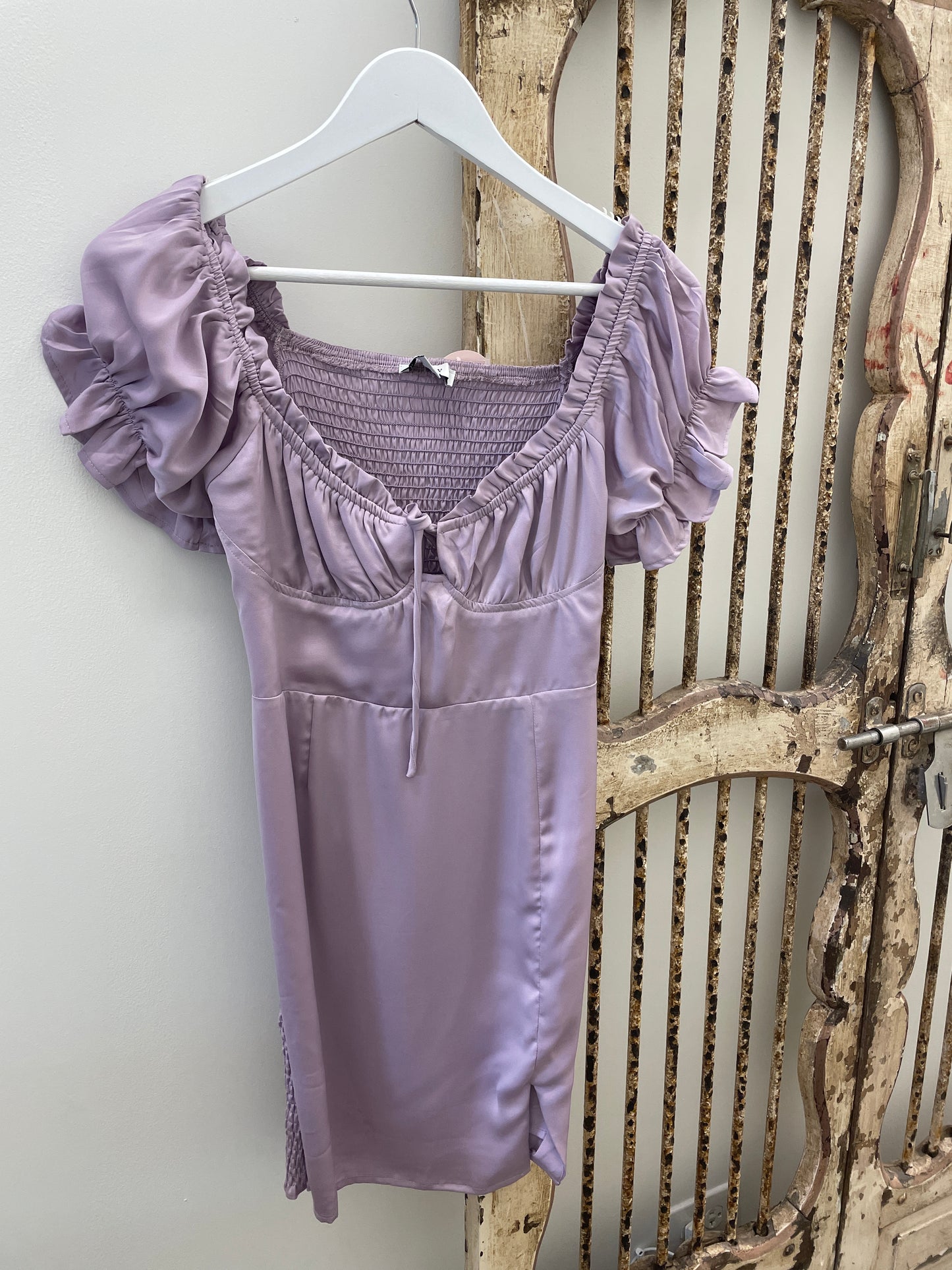Lilac Silk Dress