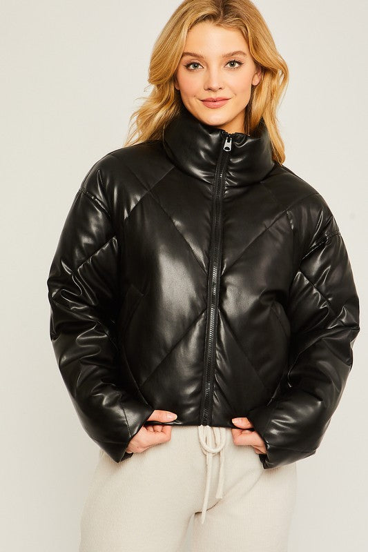 Solid Padded Puffer Jacket