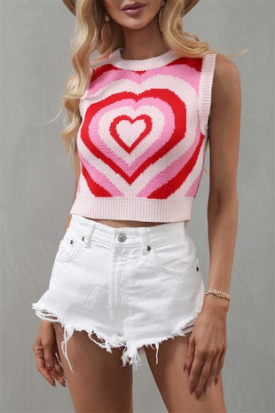 Pink Knitted Vest